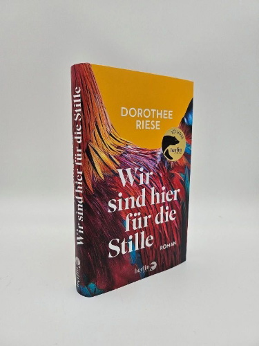 Buchcover und Innenansicht für das Buch: Wir sind hier für die Stille