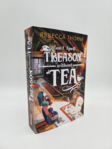 Buchcover und Innenansicht für das Buch: Can't Spell Treason Without Tea