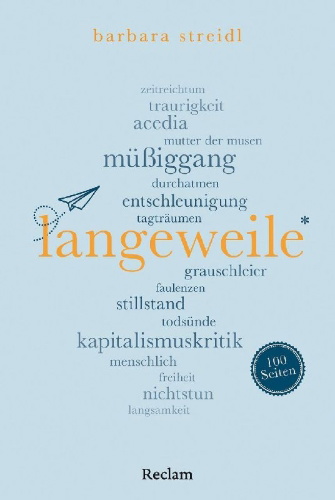 Buchcover und Innenansicht für das Buch: Langeweile. 100 Seiten