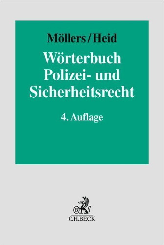 Buchcover und Innenansicht für das Buch: Wörterbuch Polizei- und Sicherheitsrecht