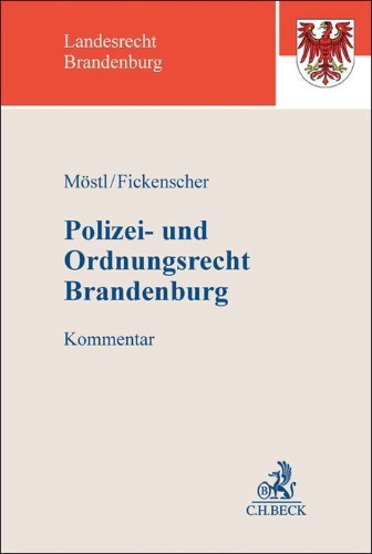 Buchcover und Innenansicht für das Buch: Polizei- und Ordnungsrecht Brandenburg