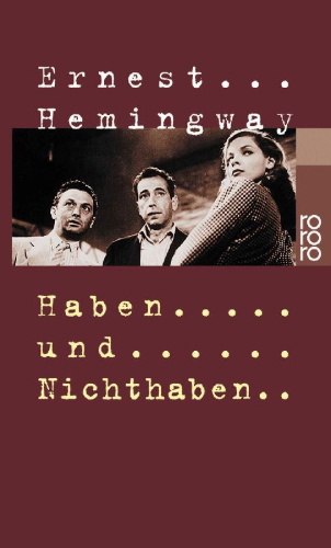 Buchcover und Innenansicht für das Buch: Haben und Nichthaben