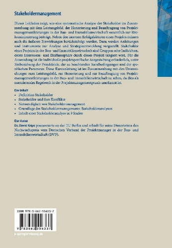 Buchcover und Innenansicht für das Buch: Stakeholdermanagement