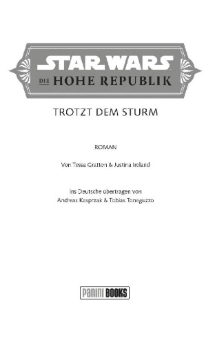 Buchcover und Innenansicht für das Buch: Star Wars: The High Republic - Defy the Storm
