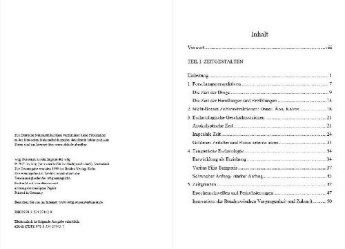 Buchcover und Innenansicht für das Buch: Zeit und Tradition