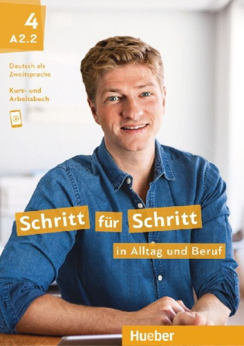 Buchcover und Innenansicht für das Buch: Schritt für Schritt in Alltag und Beruf 4