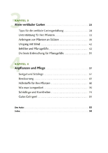 Buchcover und Innenansicht für das Buch: Vertical Gardening