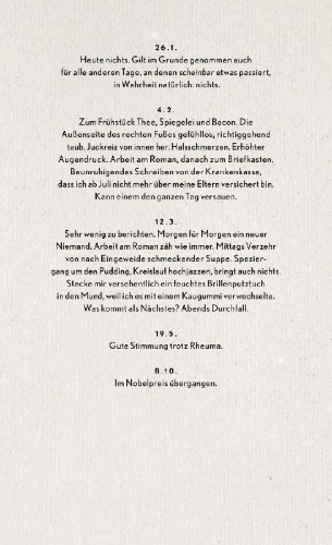 Buchcover und Innenansicht für das Buch: Nach Notat zu Bett