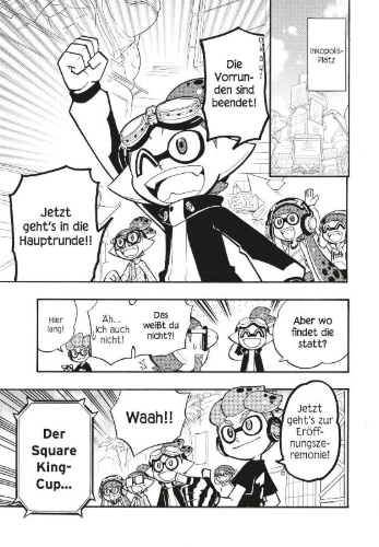 Buchcover und Innenansicht für das Buch: Splatoon