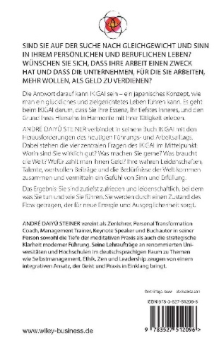 Buchcover und Innenansicht für das Buch: IKIGAI-Leadership