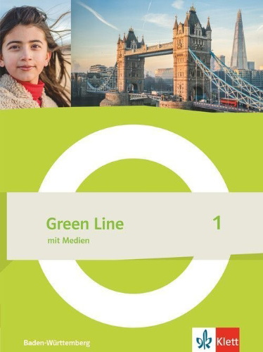 Buchcover und Innenansicht für das Buch: Green Line 1 G9. Schulbuch mit Medien (flexibler Einband) Klasse 5. Ausgabe Baden-Württemberg