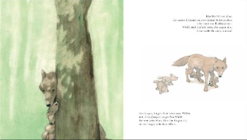 Buchcover und Innenansicht für das Buch: Habt ihr schon vom Wolf gehört?