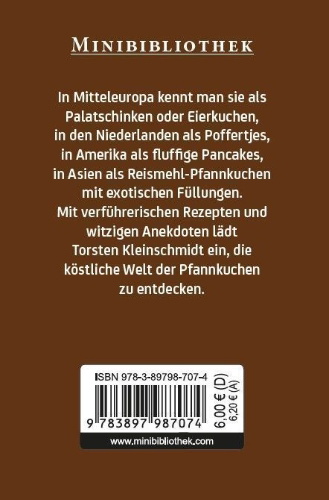Buchcover und Innenansicht für das Buch: Pfannkuchen, Pancakes & mehr