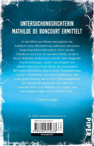 Buchcover und Innenansicht für das Buch: Die Richterin und das Ritual des Todes
