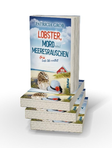 Buchcover und Innenansicht für das Buch: Lobster, Mord und Meeresrauschen - Tante Tilli ermittelt