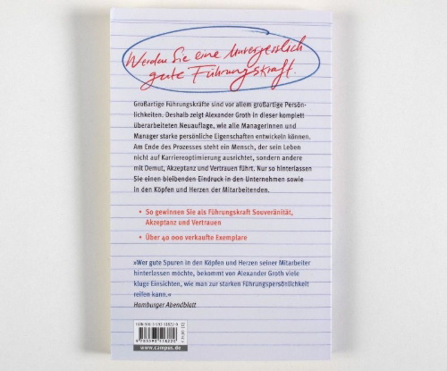 Buchcover und Innenansicht für das Buch: Der Chef, den ich nie vergessen werde