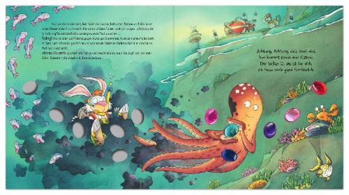 Buchcover und Innenansicht für das Buch: Frohe Ostern, Tobi Tollpatsch!