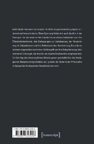 Buchcover und Innenansicht für das Buch: Judith Butler und die Theologie