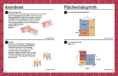 Buchcover und Innenansicht für das Buch: Mensa's most difficult Geometric Puzzlers