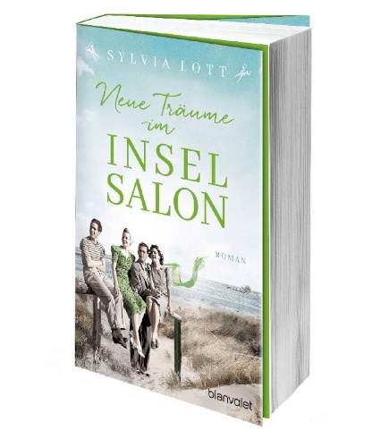 Buchcover und Innenansicht für das Buch: Neue Träume im Inselsalon
