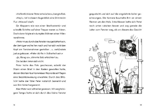 Buchcover und Innenansicht für das Buch: Die drei ??? Kids, 97, Die Fragezeichen-Falle