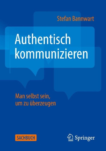 Buchcover und Innenansicht für das Buch: Authentisch kommunizieren