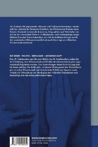 Buchcover und Innenansicht für das Buch: Völkische Forschung am Krakauer "Institut für Deutsche Ostarbeit"