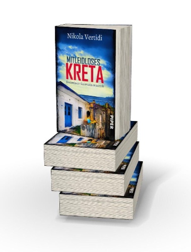 Buchcover und Innenansicht für das Buch: Mitleidloses Kreta