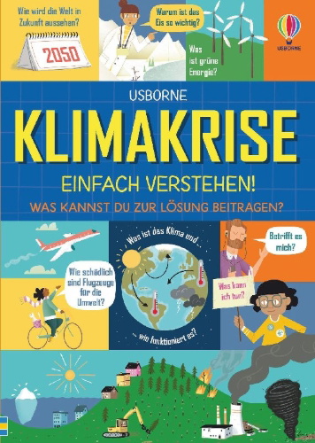 Buchcover und Innenansicht für das Buch: Klimakrise - einfach verstehen!