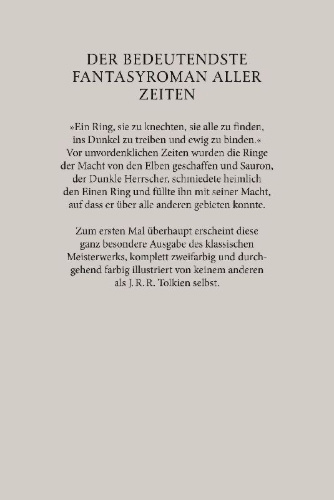 Buchcover und Innenansicht für das Buch: The Lord of the Rings