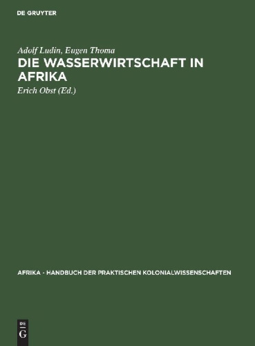 Buchcover und Innenansicht für das Buch: Die Wasserwirtschaft in Afrika