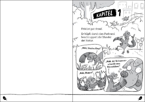 Buchcover und Innenansicht für das Buch: Real Pigeons Flex Feathers