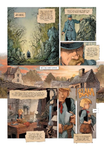 Buchcover und Innenansicht für das Buch: Brocéliande - Forêt du petit peuple
