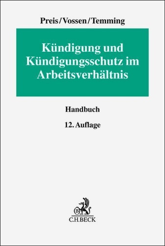 Buchcover und Innenansicht für das Buch: Kündigung und Kündigungsschutz im Arbeitsverhältnis