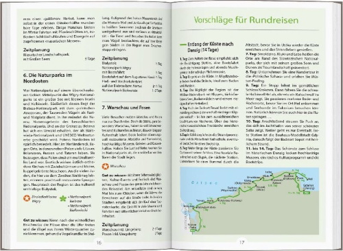 Buchcover und Innenansicht für das Buch: DUMONT Reise-Handbuch Reiseführer Polen, Der Norden