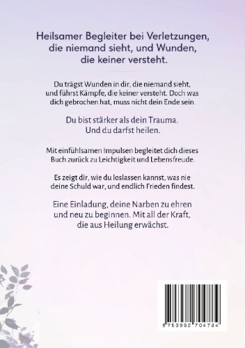 Buchcover und Innenansicht für das Buch: Narben heilen leise