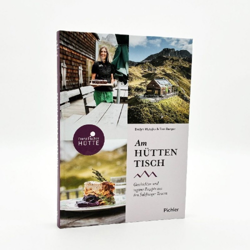Buchcover und Innenansicht für das Buch: Am Hüttentisch