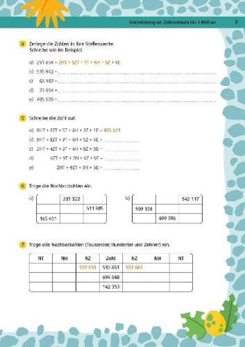 Buchcover und Innenansicht für das Buch: Klett Team Drachenstark: Das große Trainingsbuch Mathe 4. Klasse