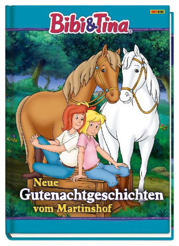 Buchcover und Innenansicht für das Buch: Bibi & Tina: Neue Gutenachtgeschichten vom Martinshof