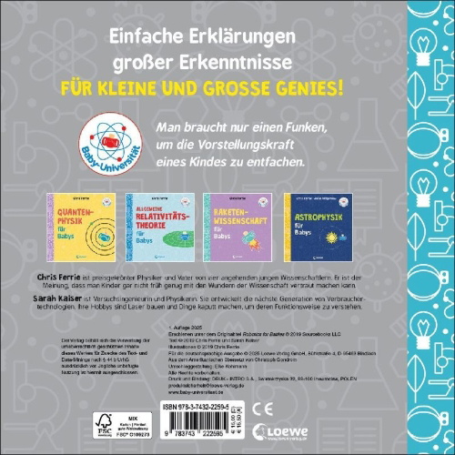 Buchcover und Innenansicht für das Buch: Robotics for Babies (OT)