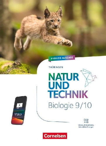 Buchcover und Innenansicht für das Buch: Natur und Technik 9./10. Schuljahr - Biologie Neubearbeitung - Thüringen 2025 - Schulbuch