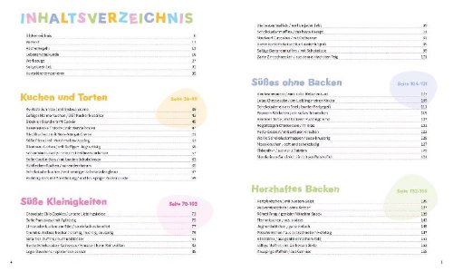 Buchcover und Innenansicht für das Buch: Sallys Backen mit Kindern