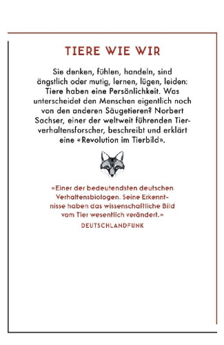 Buchcover und Innenansicht für das Buch: Der Mensch im Tier