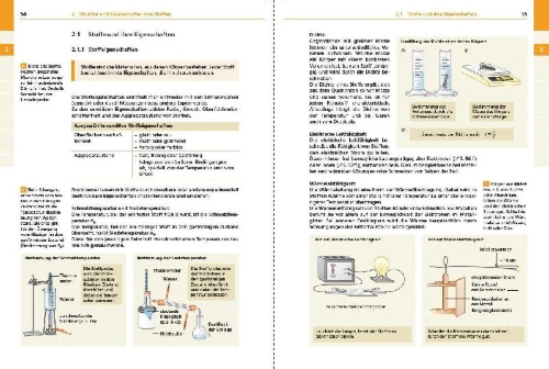 Buchcover und Innenansicht für das Buch: Basiswissen Schule - Chemie 5. bis 10. Klasse