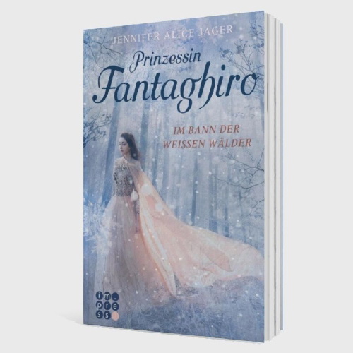 Buchcover und Innenansicht für das Buch: Prinzessin Fantaghiro. Im Bann der Weißen Wälder