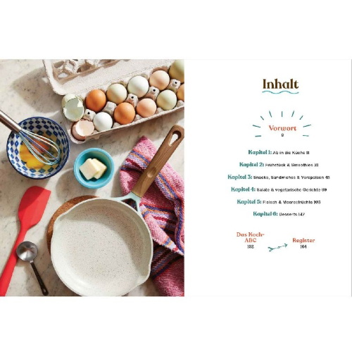 Buchcover und Innenansicht für das Buch: The Super Easy Teen Cookbook