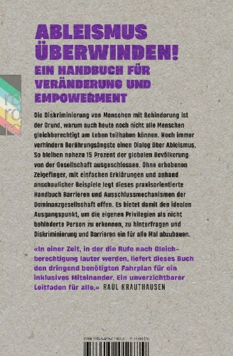 Buchcover und Innenansicht für das Buch: Stoppt Ableismus!