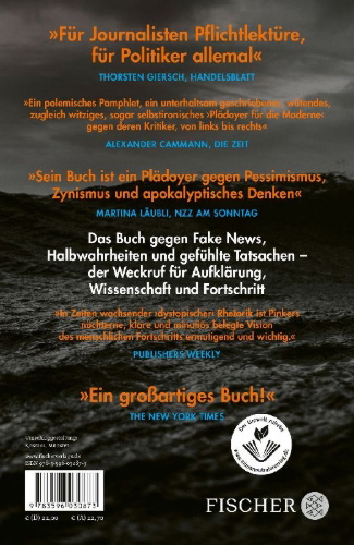 Buchcover und Innenansicht für das Buch: Enlightenment Now. The Case for Reason, Science, Humanism, and Progress