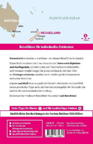 Buchcover und Innenansicht für das Buch: Reise Know-How Reiseführer Neuseeland / Aotearoa