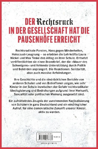 Buchcover und Innenansicht für das Buch: Rechtsruck im Klassenzimmer